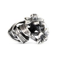 Charm Trollbeads Donna Fiori di nascita in Argento Perla TAGBE-00029 - TAGBE-00029
